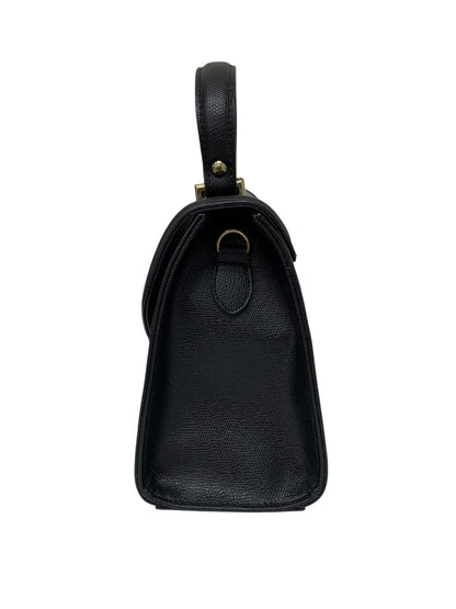 エムズグレイシー 674511 ハンドバッグ ブラック 台形 フラップ レザー 2WAY ITDDSYM4V9XH 【SALE】