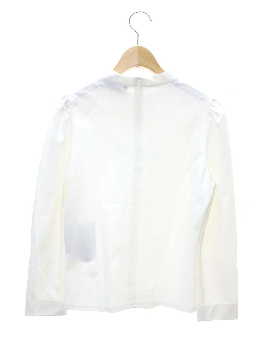 エムズグレイシー Spangle Cut sew 915102 Tシャツ カットソー 38 ホワイト スパンコール リボン ロゴ 刺繍 ITG75S2OWMC8