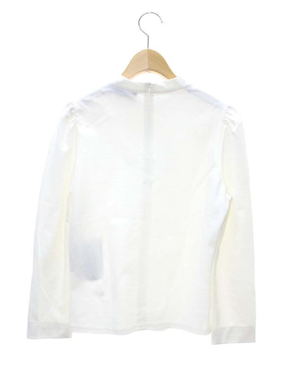 エムズグレイシー Spangle Cut sew 915102 Tシャツ カットソー 38 ホワイト スパンコール リボン ロゴ 刺繍 ITG75S2OWMC8