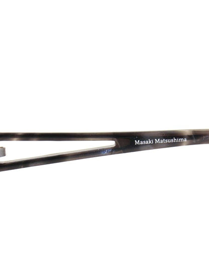 マサキマツシマ MF-1133 メガネ クリアブラック+グレースモーク コンビフレーム スクエア型ハーフリム IT093T9QIHYO