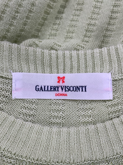 ギャラリービスコンティ 1121032 ワンピース 2 ホワイト/ミントグリーン ニット リボン IT3S0SN1UN4O 【SALE】