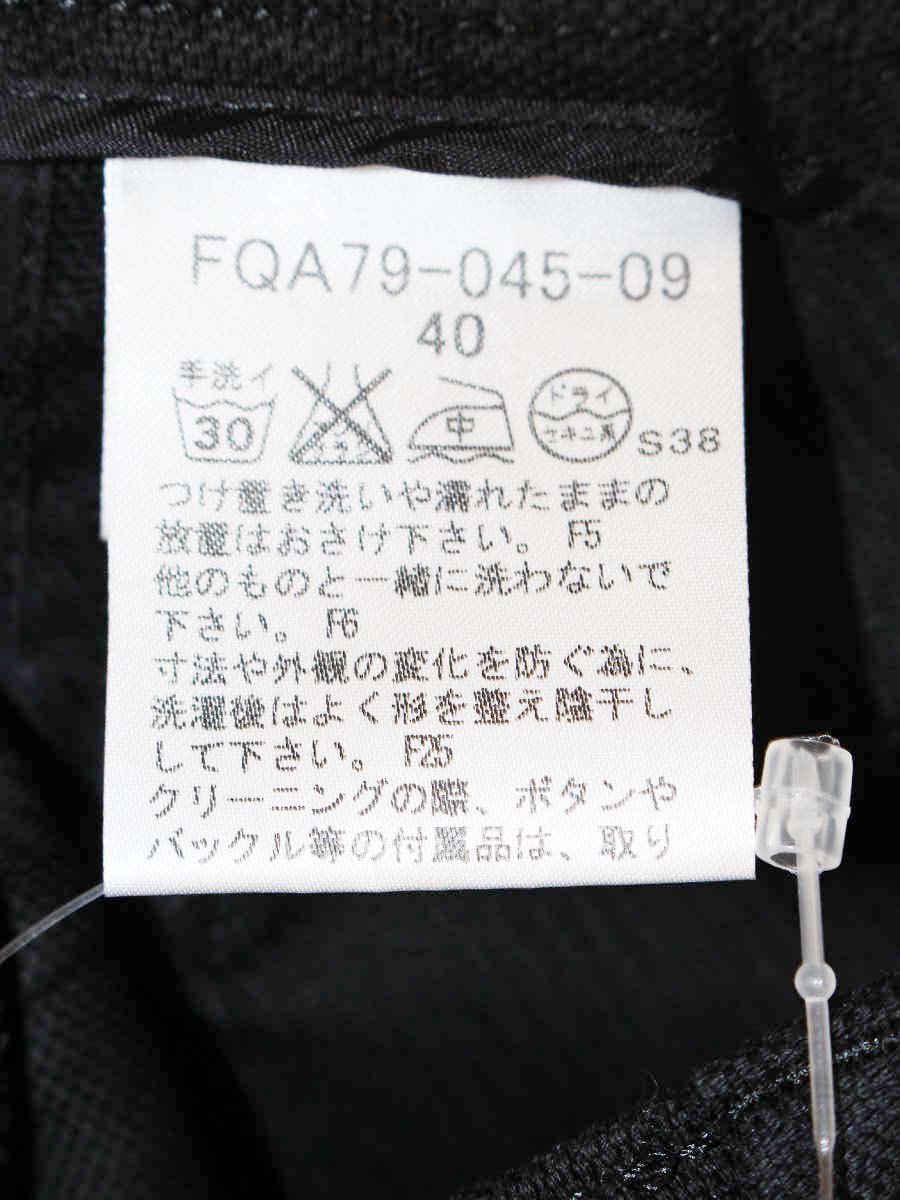 バーバリーロンドン ノバチェック FQA79-045-09 パンツ 40 ブラック ストレート ITA75E9T3DPO