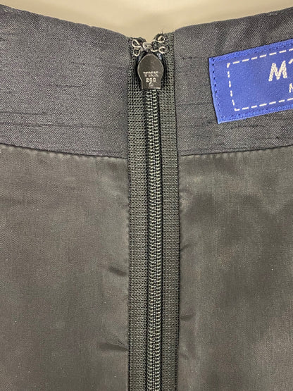 エムズグレイシー 011539 ワンピース 40 ブラック ステッチ ウール リボン IT3284FBDC2K