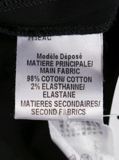 ポールカ 713EAC ワンピース 38 ブラック Vネック リボン タックフレア ITBYLRSXRNGM 【SALE】