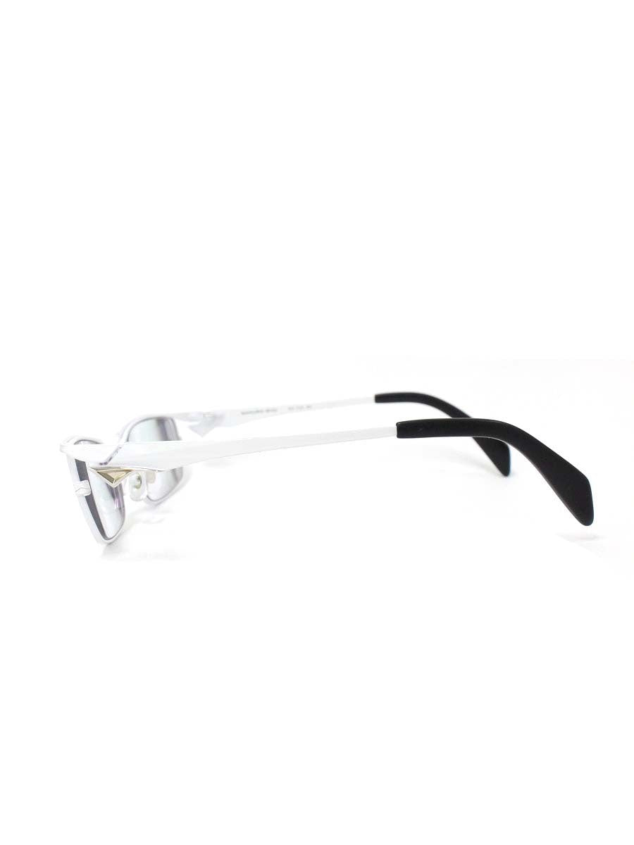 サムライ翔 SS-T23 メガネ ホワイト 智 メタルフレーム スクエア IT4H6KURRXEL