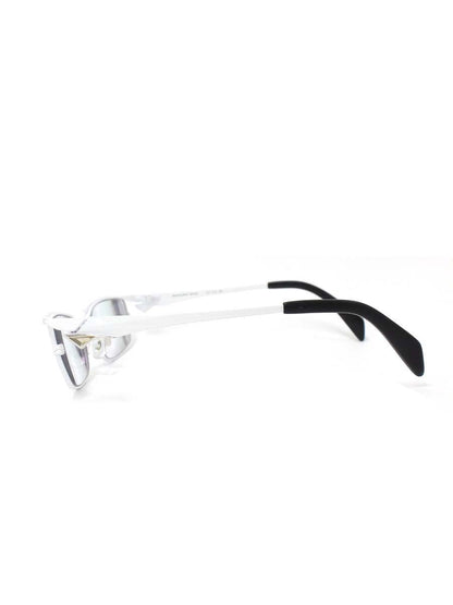 サムライ翔 SS-T23 メガネ ホワイト 智 メタルフレーム スクエア IT4H6KURRXEL