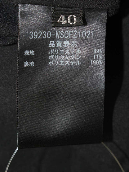 フォクシーニューヨーク ドレス ツインベル 39230 ワンピース 40 ブラック Vネック バックジップ ITB66QI73TNE