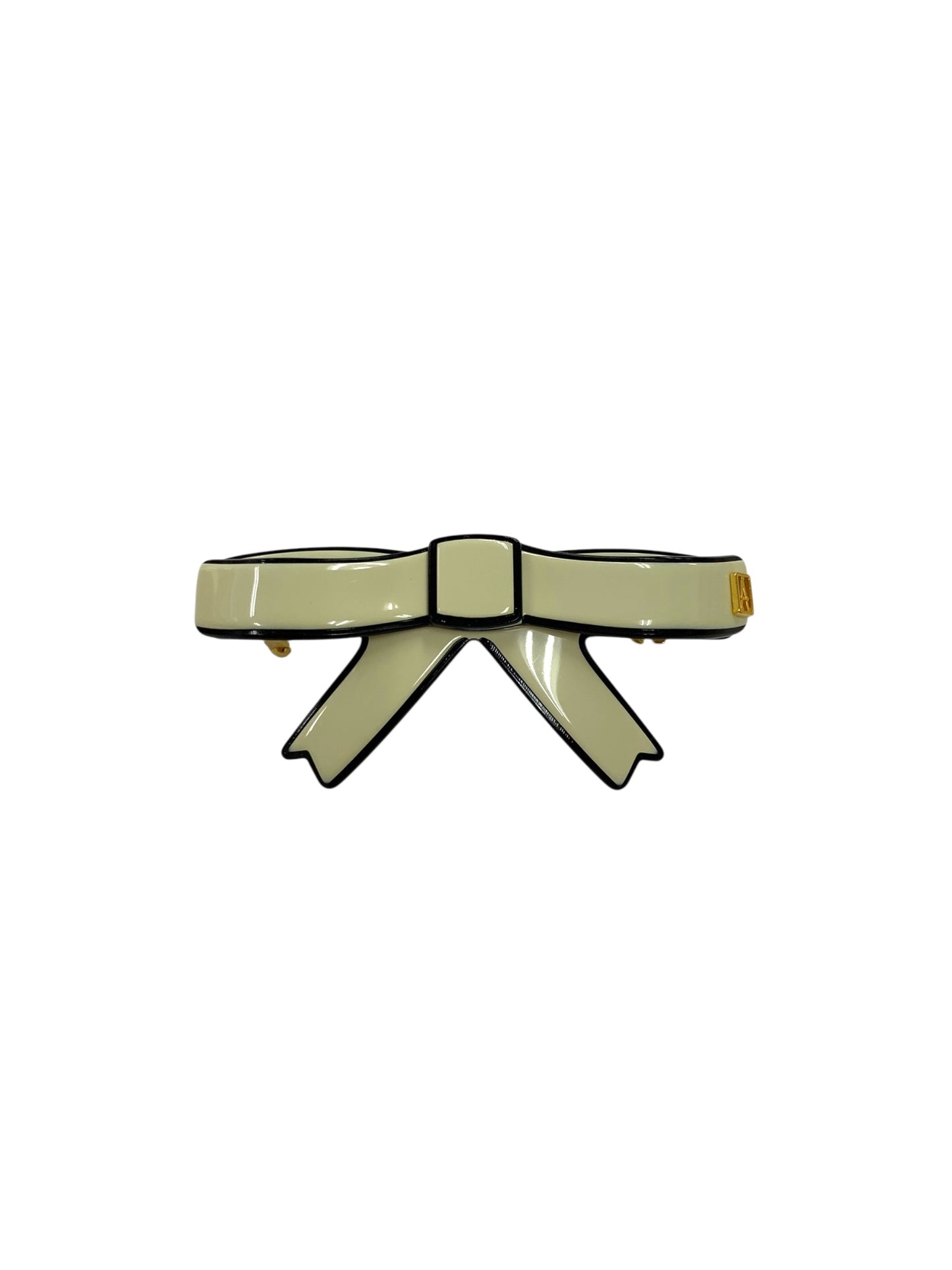 アレクサンドルドゥパリ バレッタ ホワイト リボン ラインストーン ITYL73MNQH4G