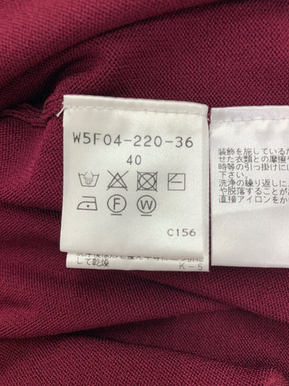 トゥービーシック W5F04-2220-36 W5S07-220-36 セットアップ 40 ワインレッド カーディガン スカート ITJ3HSC0V010