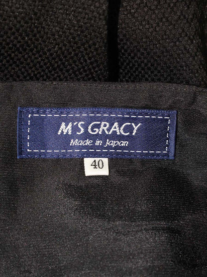 エムズグレイシー Cherry Skirt 817558 スカート 40 ブラック チェリー ITFYH4ZJWDBB