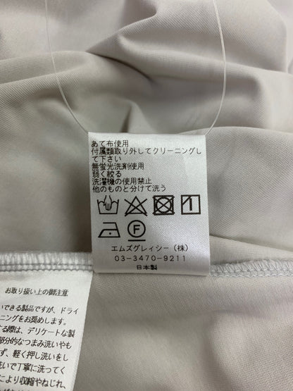 エムズグレイシー 311378 ワンピース 38 グレー ステッチ リボン ITAT8L3TH3PE