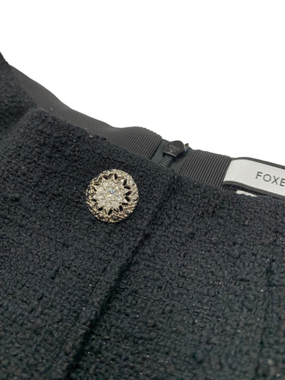 フォクシーニューヨーク collection Valette Skirt 42674 スカート 38 ブラック ツイード ジュエルボタン IT1VYASUYOE1