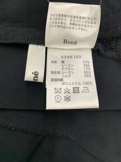ルネ 6946760 ワンピース 36 ブラック カットワーク ITA26K8SGRCG