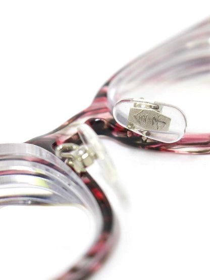 金子眼鏡 KA-42 眼鏡 ブラウン/レッド マーブル セルフレーム ITBY1X6NDV1Q