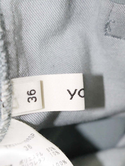 ヨリ YR2222-026SP パンツ 36 アッシュグリーン スラックス ウエストギャザー IT7USVPZOUN9