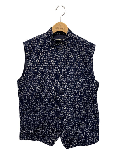 コムデギャルソン robe de chambre RV-080070 ジレ ネイビー 小花柄 フェルト生地 ITYMSL8WFK3K 【SALE】