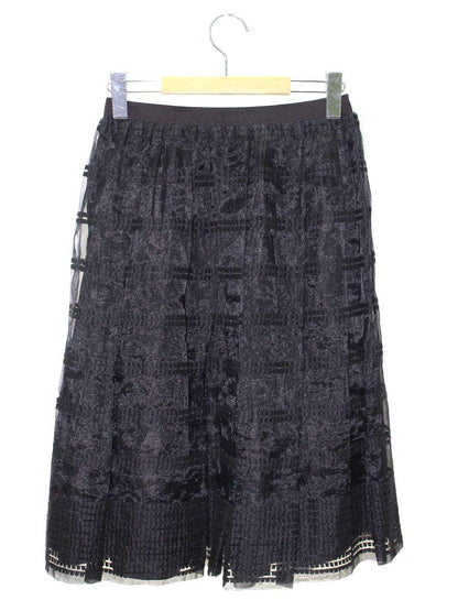 フォクシーニューヨーク collection スカート Stripe Organza Collection 34154 38 ブラック ITYD1VCW74AG