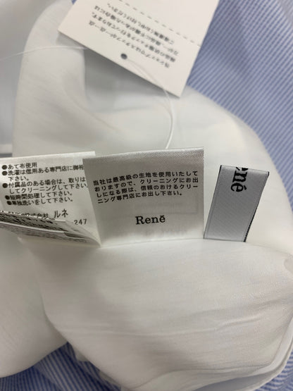 ルネ 6524080 スカート 38 ライトブルー ストライプ シアサッカー IT6UC76C2PXS 【SALE】