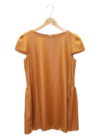 フォクシーニューヨーク LINEN FACE BLOUS 38657 ブラウス チュニック 38 ブラウン/テラコッタ ITDEIJL7X58A
