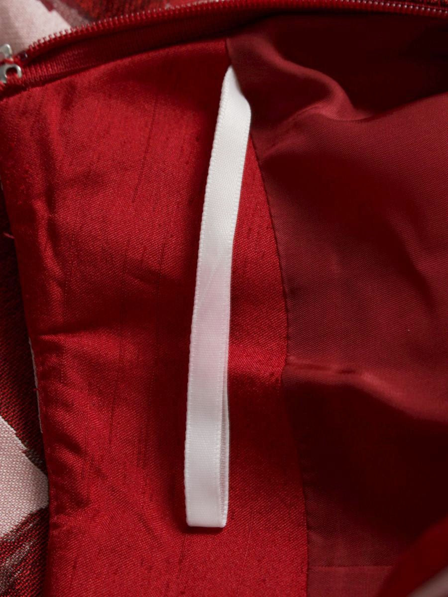 エムズグレイシー 817540 スカート 40 レッド スクエア柄 フレアー ITHOFJTEAZBC