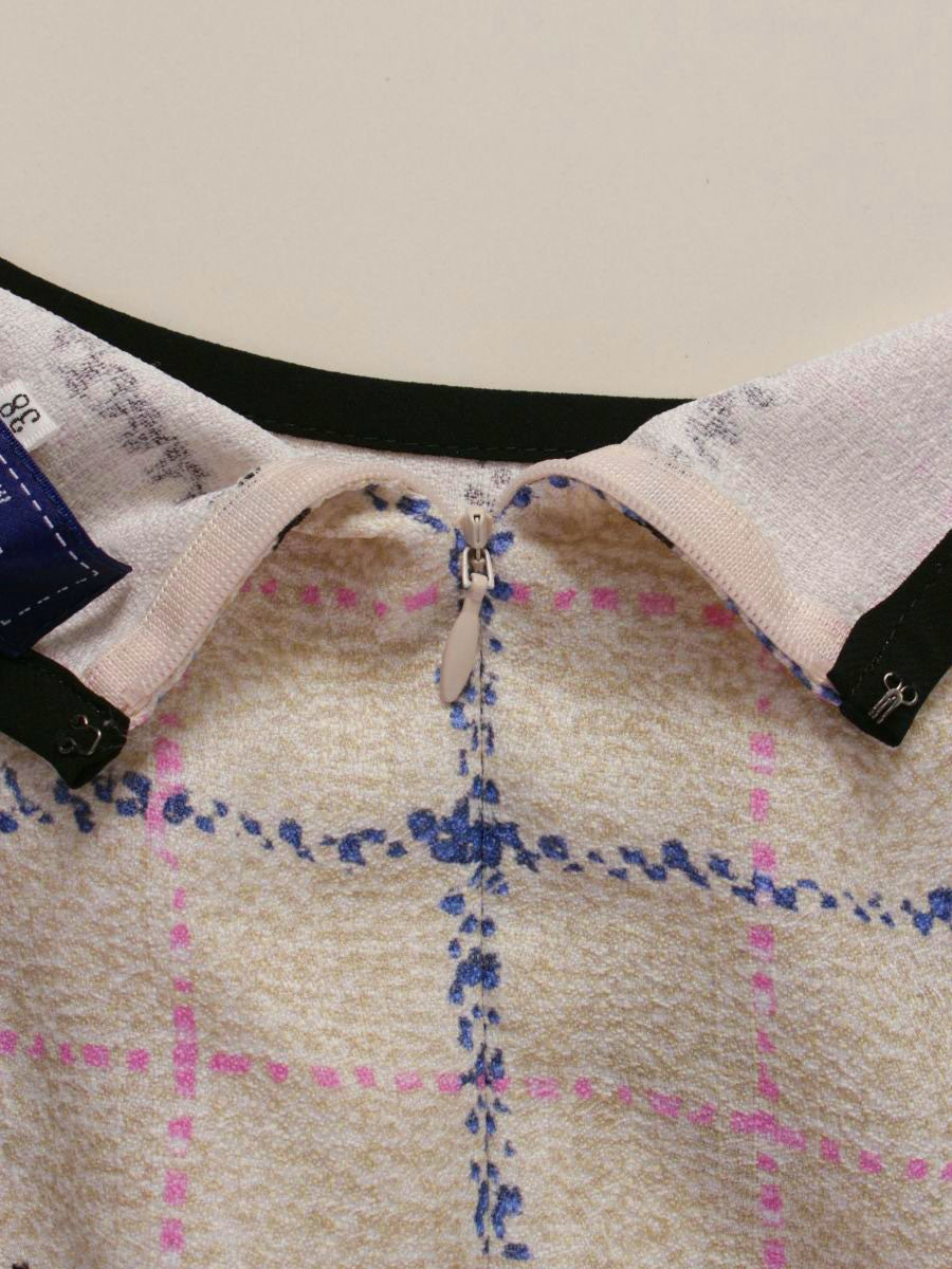 エムズグレイシー　ワンピース　チュニック　カメリア　リボン　プリント エムズグレイシー 910514 チュニック 38 ベージュ カメリア リボン