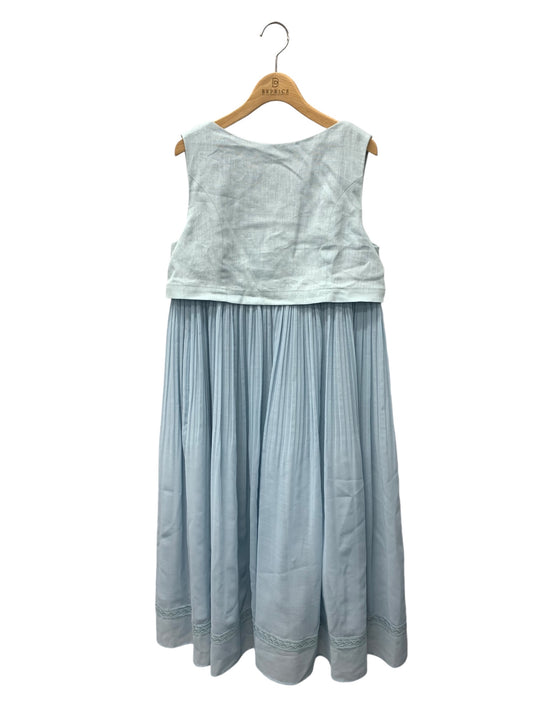 フォクシーブティック Lilia Dress 43565  ワンピース 40 ブルー リネン IT22E4M8TQ7E