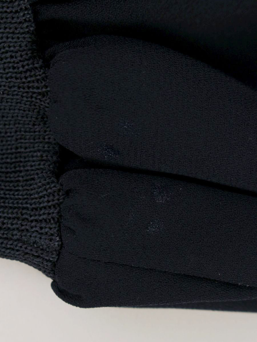 エムズグレイシー 918546 カットソー 38 ネイビー 衿フリル ITC80EX9G1J4