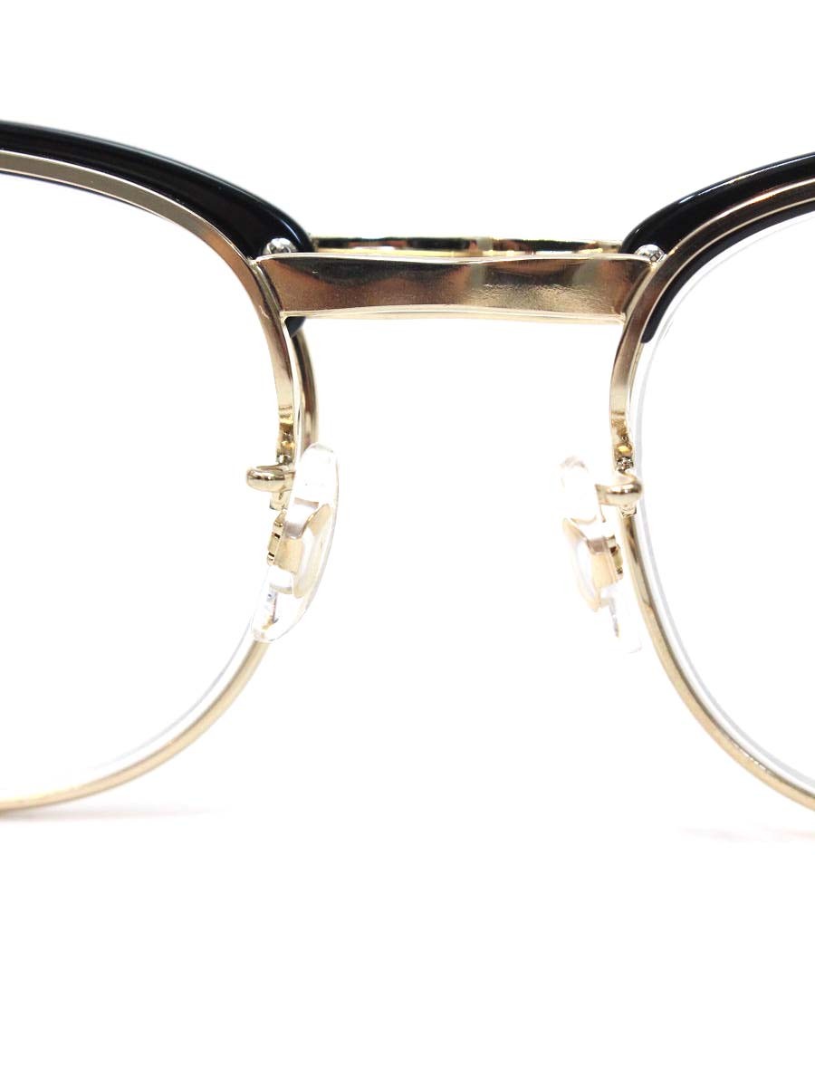 ニードルズ PAPILLON GLASSES - SAMUEL メガネ ブラック 跳ね上げ式 フルリム ボストン ITKUD85G7H6Q