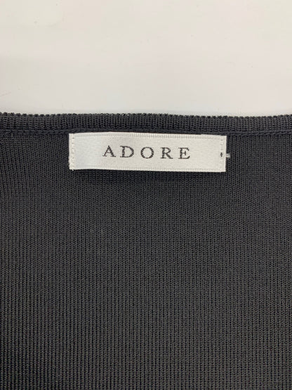 アドーア 531-8170303 カットソー 38 ブラック プリーツスリーブ ITAQVU60S6ES