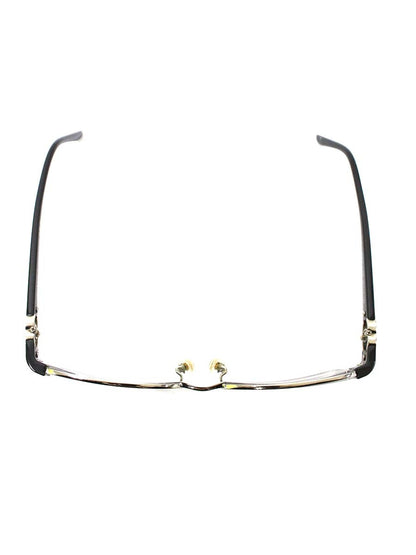 シャネル 2101T メガネ シルバー/ブラック セルフレーム ハーフリム スクエア ココマーク ITLEDWYWTB54