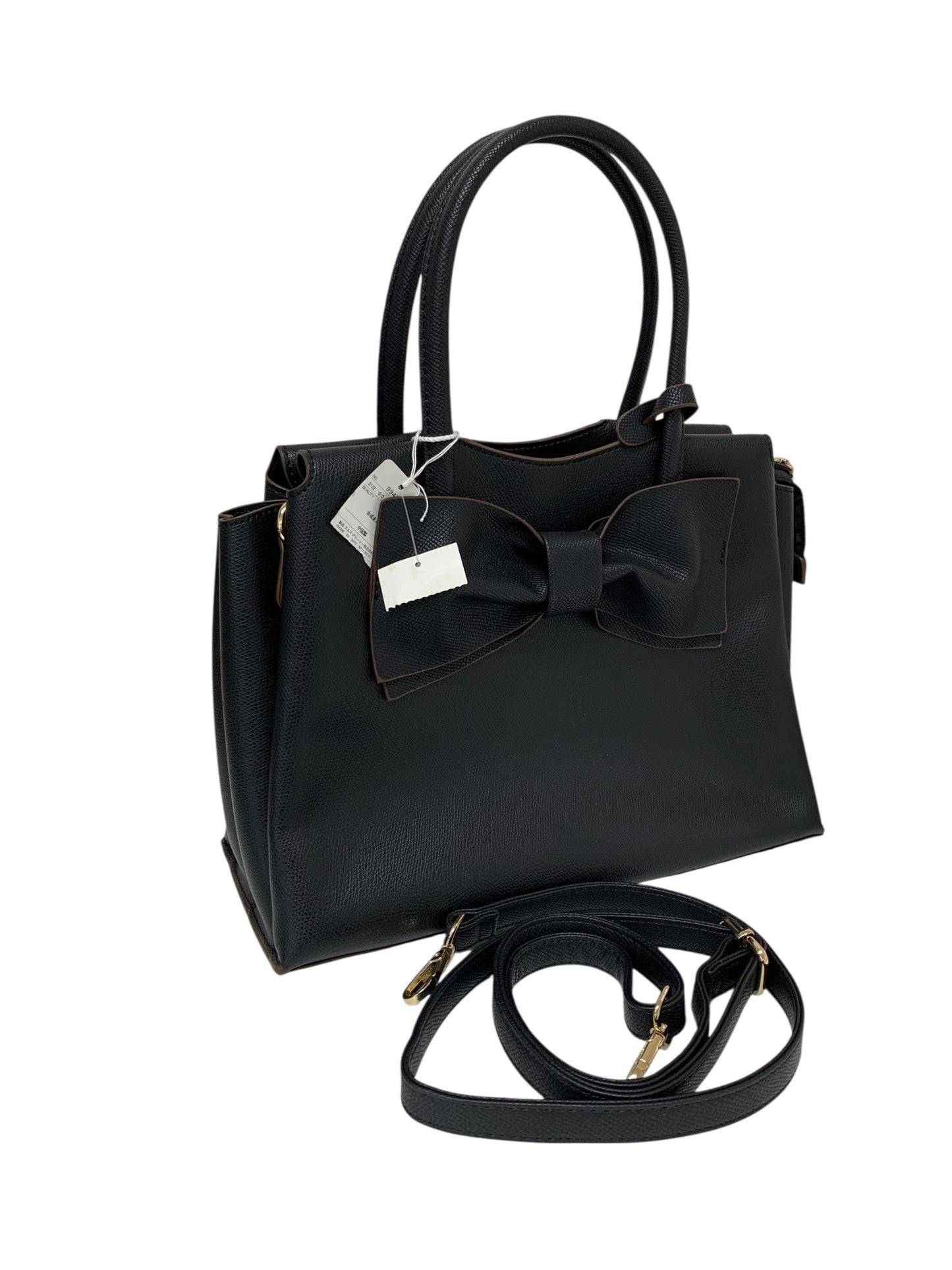 エムズグレイシー Ribboned Bag 994528 ハンドバッグ ブラック リボン ITPYZ6O99IJ2