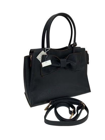 エムズグレイシー Ribboned Bag 994528 ハンドバッグ ブラック リボン ITPYZ6O99IJ2