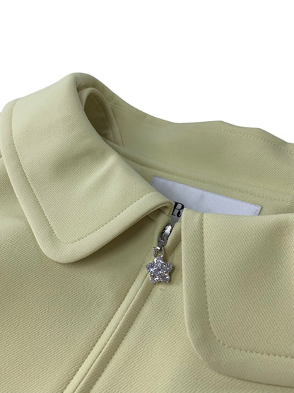 ルネ 6218031 コート 34 グリーン ラインストーン ジップアップ開閉 ITDAEZRQPNR5