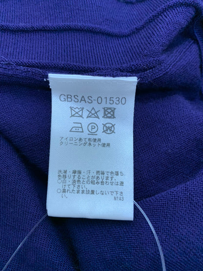 シビラ カーディガン M パープル ウール ロング ベルト IT49D0VV8T7M