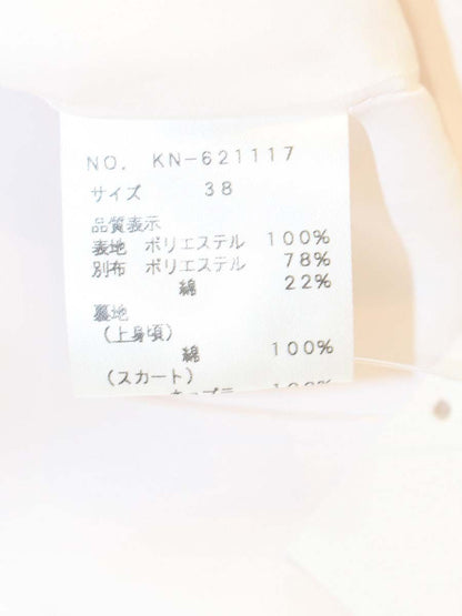 エムズグレイシー 621117 ワンピース 38 ピンク フラワープリント エンボス リボン ITC047UIDUMW