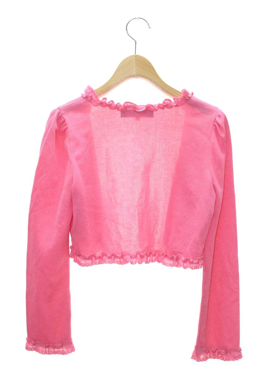 エムズグレイシー 528105 カーディガン 38 ピンク フリル ITXXRK771RY4