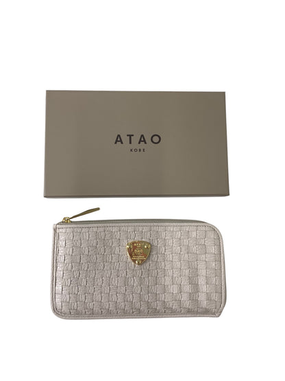 アタオ slimoスリモ・メッシュ エクリュ 長財布 イントレチャート ITIGNJB0XDQS