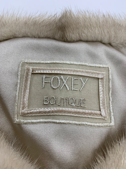 フォクシーブティック Fur Jacket SOUFFLE 37280 ジャケット 40 ベージュ カシミヤ ミンクファー ITO83Q4UNPWG