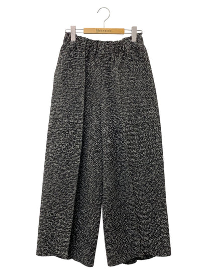 イッセイミヤケ IM43FF135 ワイドパンツ 2 ブラック ウール混 24AW ITNBHUHQDUAP