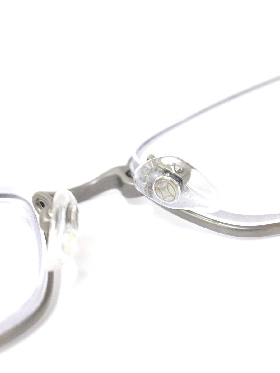 フォーナインズ S682T 眼鏡 グレー スクエア フルリム チタンフレーム ITKEI1QTP0XC