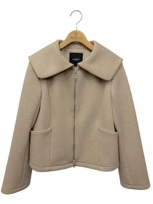 フォクシーブティック Astoria アストリア 45461 ジャケット 38 ベージュ ジップアップ ITRTS6MGPM0W