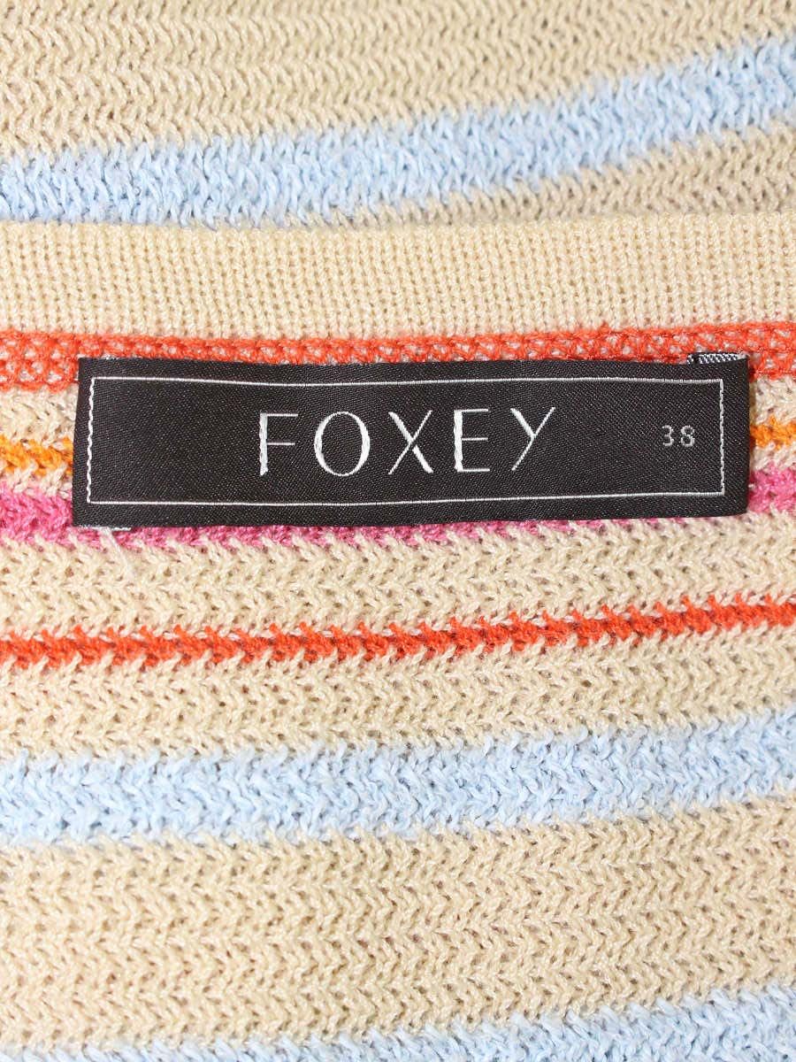 フォクシーブティック 30486 カーディガン 38 マルチカラー ボーダー ITIK9RXBP4NB