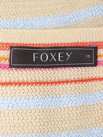 フォクシーブティック 30486 カーディガン 38 マルチカラー ボーダー ITIK9RXBP4NB