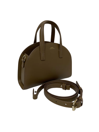 アーペーセー Demi-Lune スモールトートバッグ ブラウン レザー 2way ITV8SCXK916G