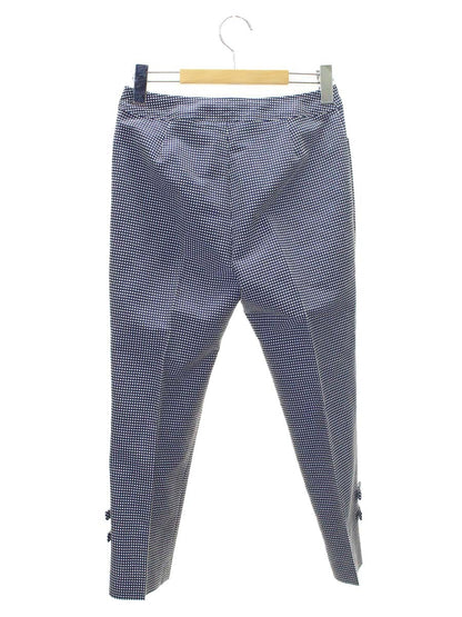 エムズグレイシー 316303 テーパードパンツ 36 ネイビー 裾リボン ITZQ0UUUH50K