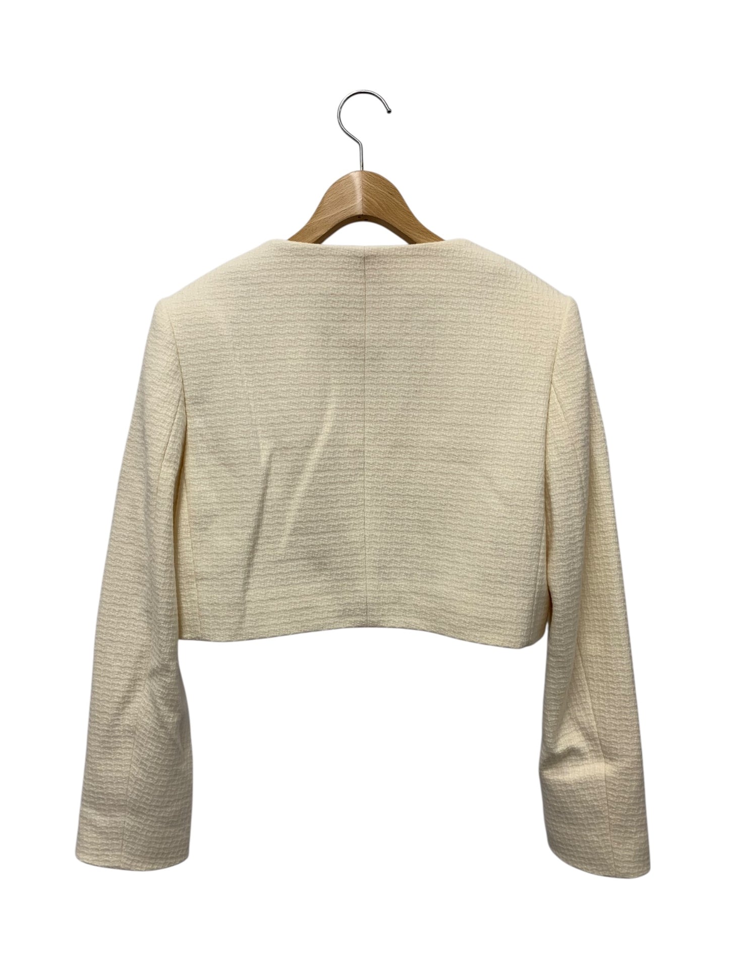 フォクシーブティック 43892 ジャケット 40 アイボリー ノーカラー IT5DKK82V52A