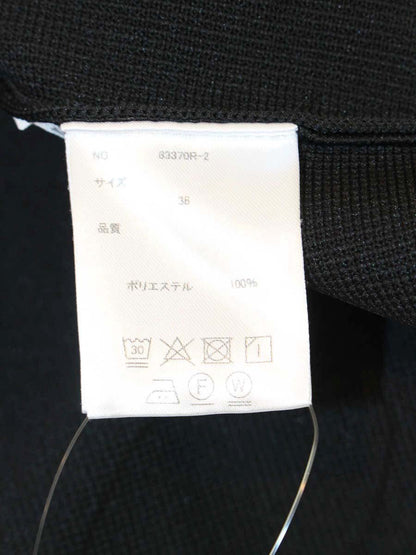 エイミーロー 83370R-2 ブラウス 38 ブラック ニット フリル ノースリ ITTRY7YQ0ZSQ