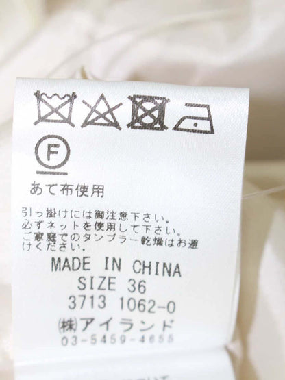 ダイアグラム 3713 1062-0 ワンピース 36 ベージュ/イエロー フラワーモチーフ カットワーク IT995YWDH65K