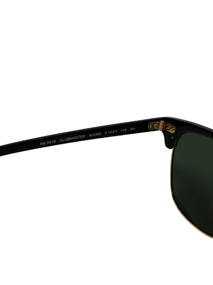 レイバン クラブマスター RB3016 サングラス ブラック コンビ ウェリントンフレーム IT1ELHCZ2MR6