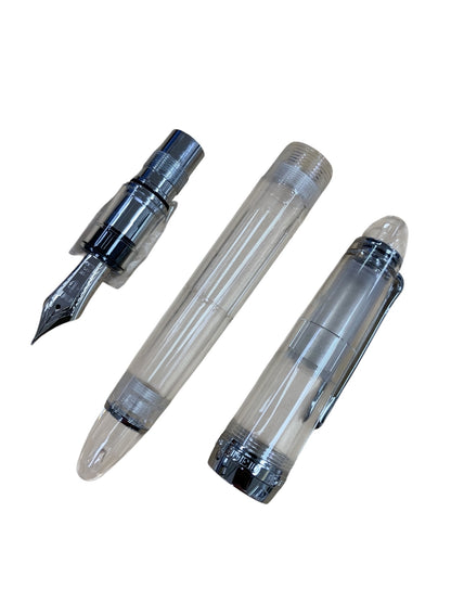 セーラー 万年筆 プロフィット21 デモンストレーター 透明 銀 MF 21K ITT57IWLQQFK